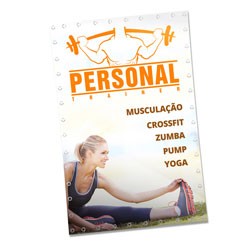 Lona Brilho 440g UV | Bainha e Ilhós